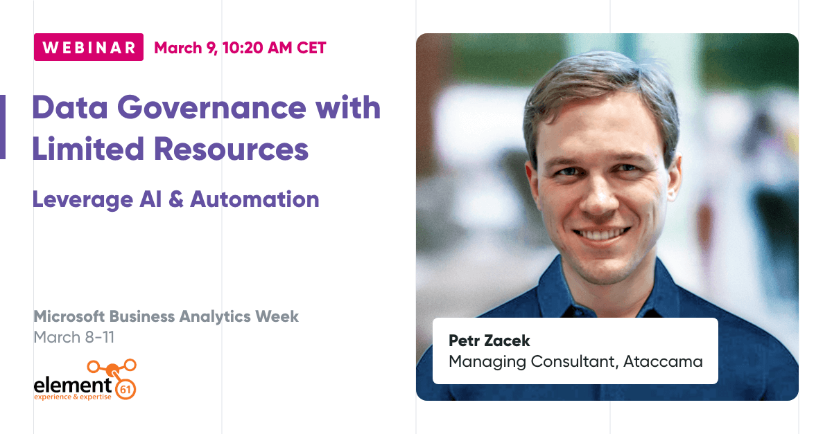 Partner Event | Data Governance with Limited Resources: Leverage AI & Automation