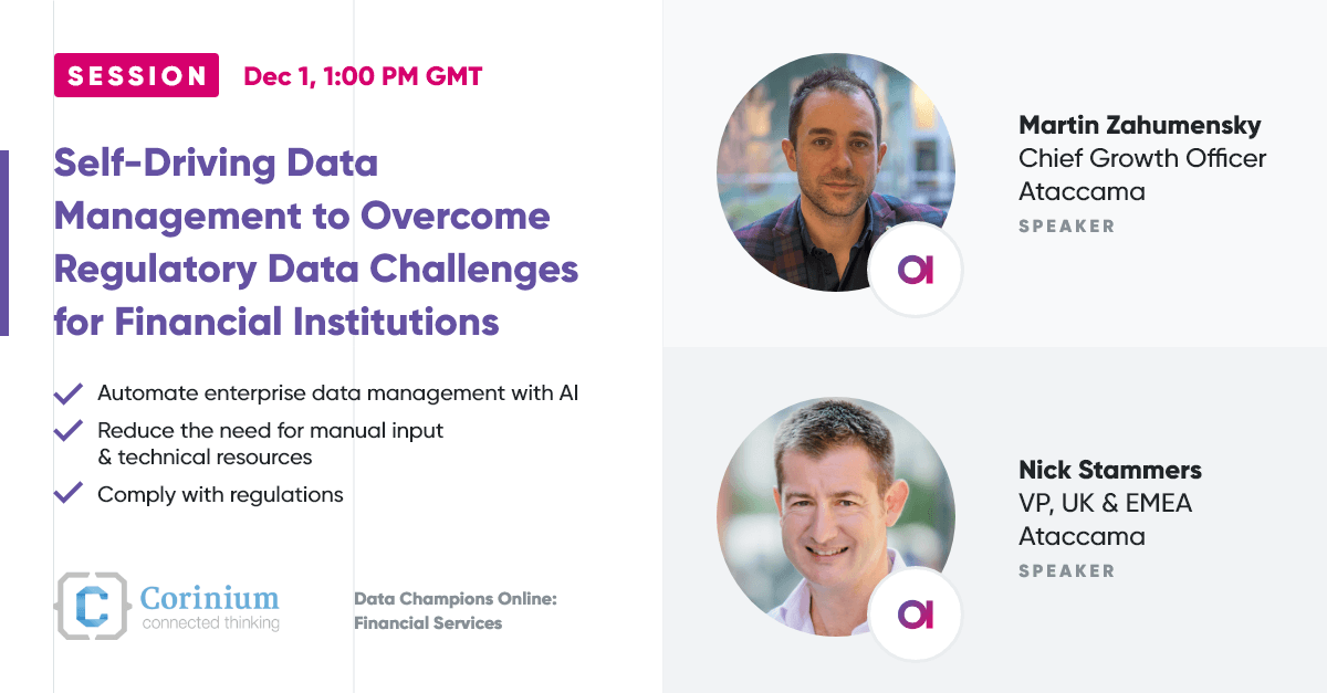 Self-Driving Data Management to Overcome Regulatory Data Challenges for Financial Institutions